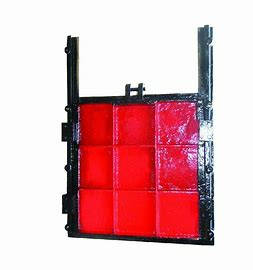 明杆式(shì)鑄鐵鑲銅方(fāng)閘門